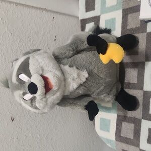 Disneyland Pocahontas Meeko Racoon Plush Stuffed Animal Movable Head / Arms 12"